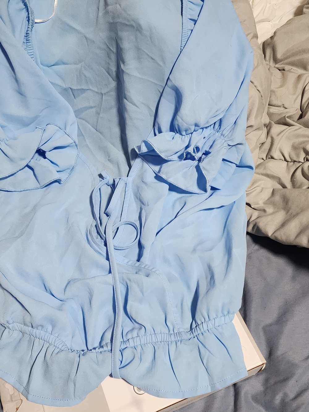 Tamara H. Light Blue Women’s Blouse - M View 3